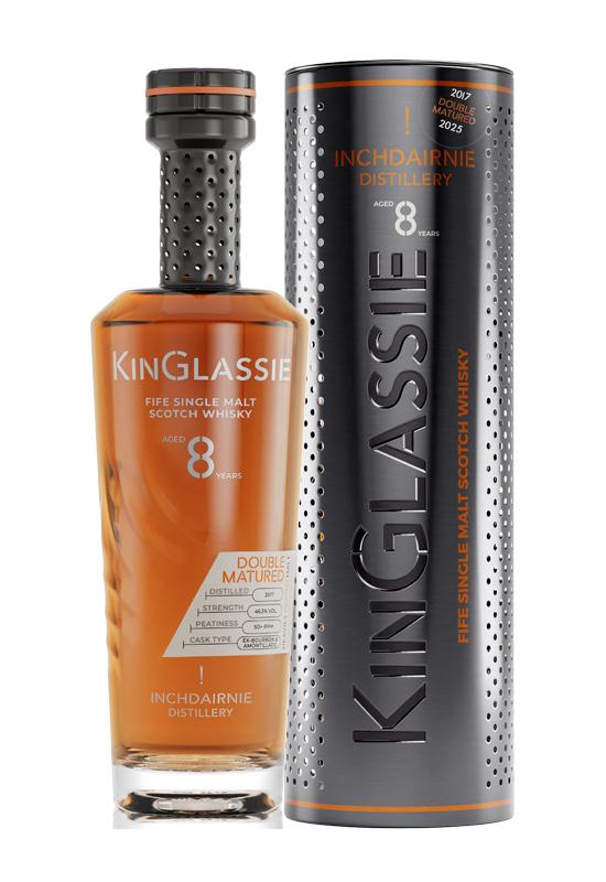 KinGlassie Double Matured - 8 Jahre Bourbon und Amontillado Sherry Casks mit 46,3% aus der InchDairnie Distillery in Fife